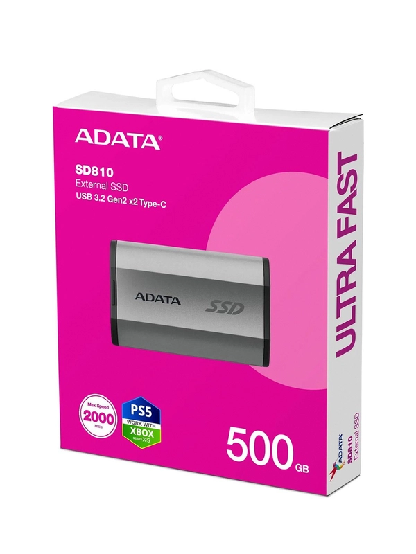 SSD внешний жесткий диск 512GB USB3.2 EXT SD810-500G-CSG ADATA