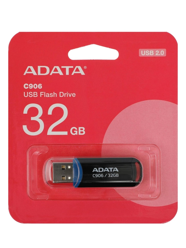 Флэш-накопитель USB2 32GB BLACK AC906-32G-RBK ADATA