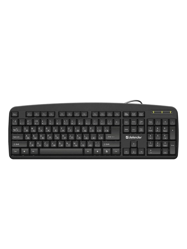 Клавиатура USB OFFICE HB-910 RU BLACK 45910 DEFENDER