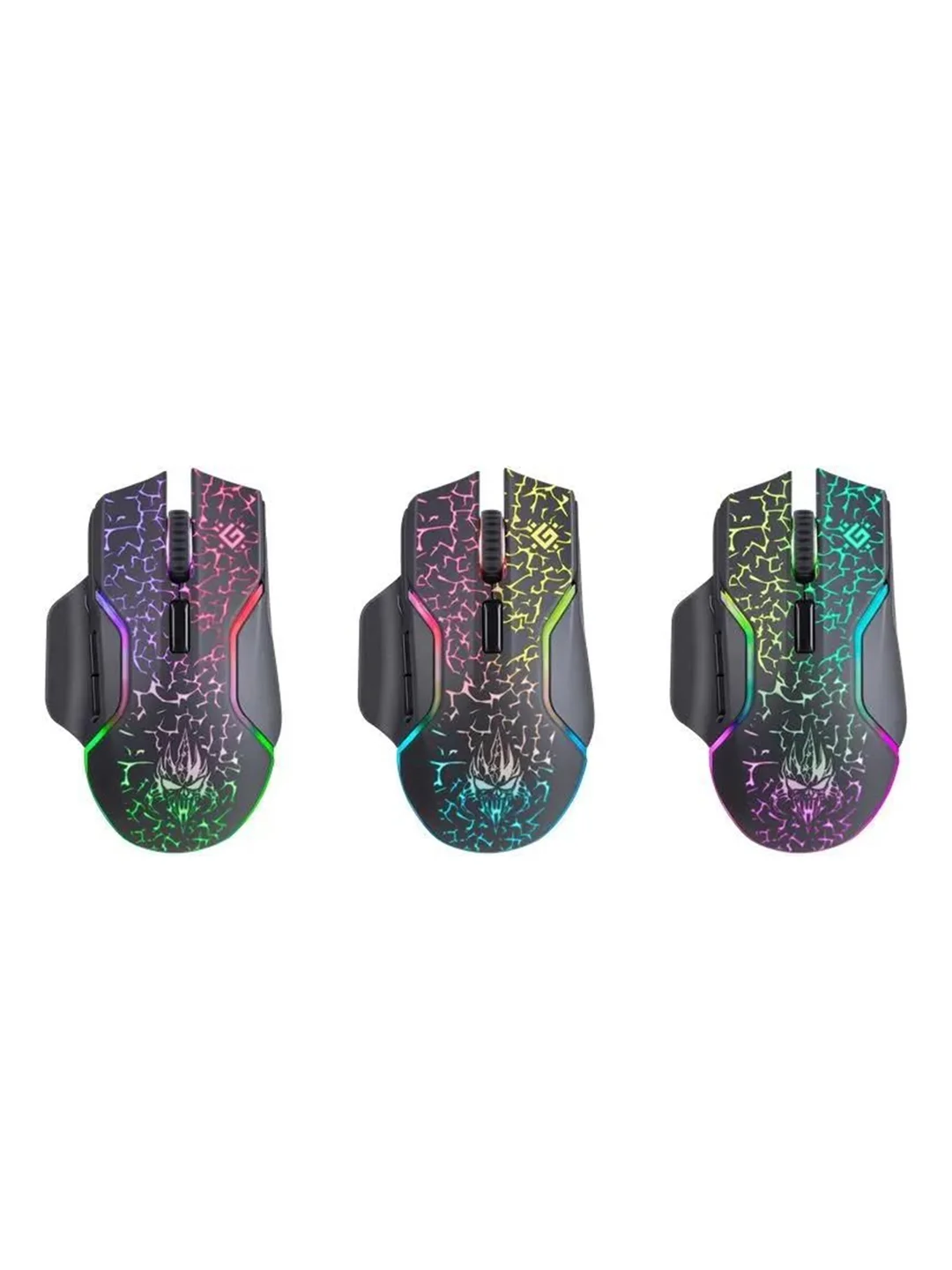 Мышка WRL ONESHOT GM-067 BLACK/RGB 52067 DEFENDER