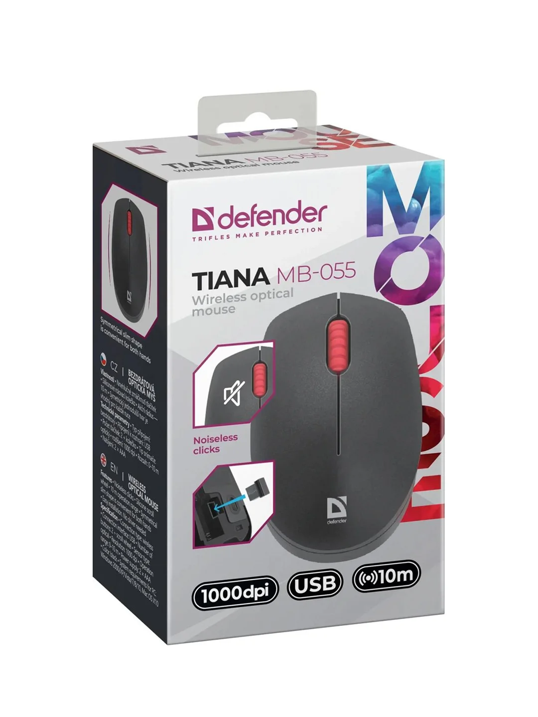 Мышка WRL TIANA MB-055 BLACK 52055 DEFENDER