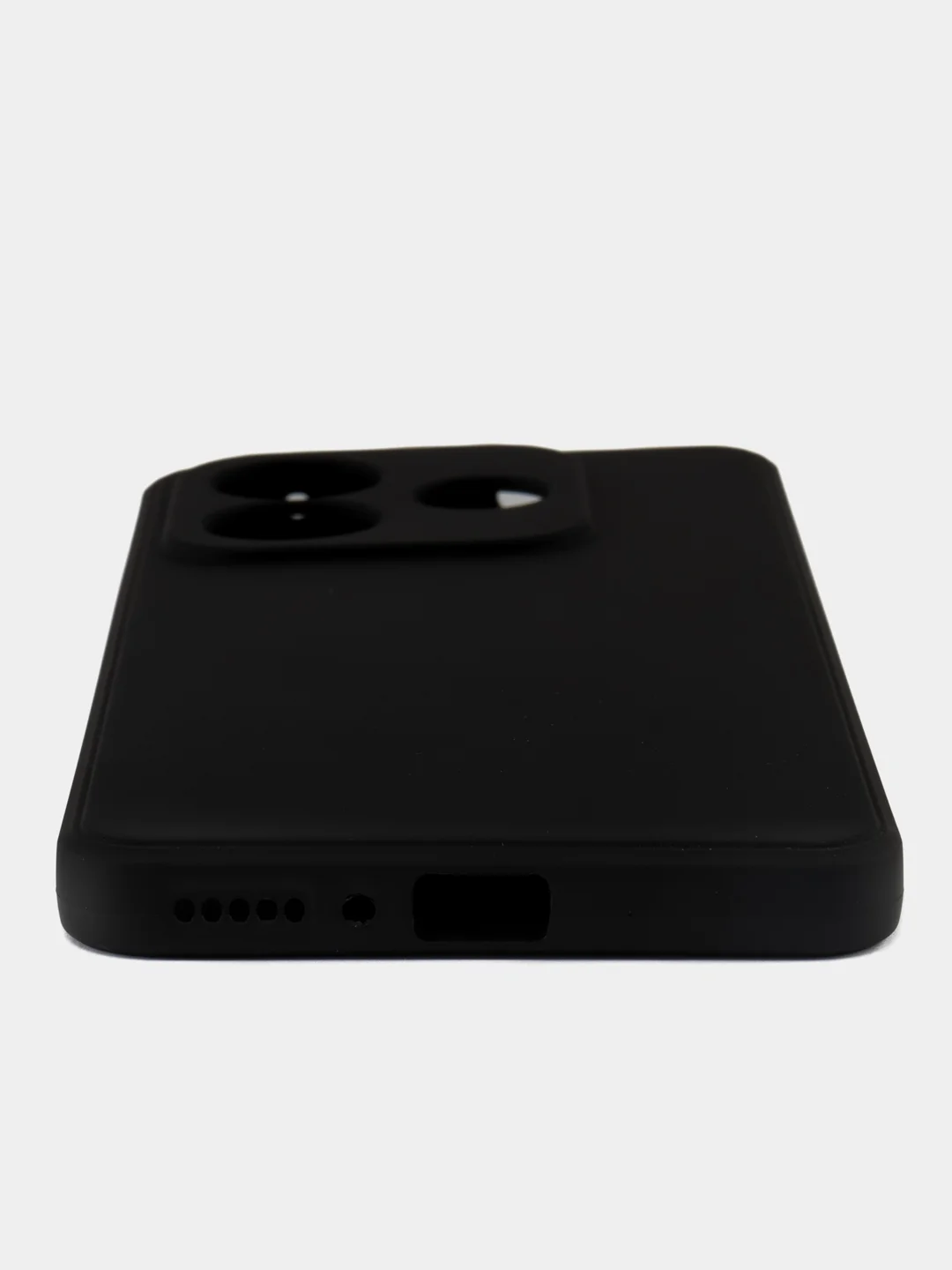 Прозрачный чехол для Xiaomi Redmi Note 14 (Сяоми Ноут 14), черный, прозрачный