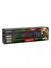 Клавиатура USB ARX GK-196L RU BLACK 45196 DEFENDER