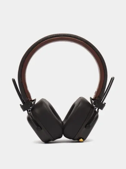 Коричневый беспроводные блютус наушники Marshall Major IV, с микрофоном, джойстик управления