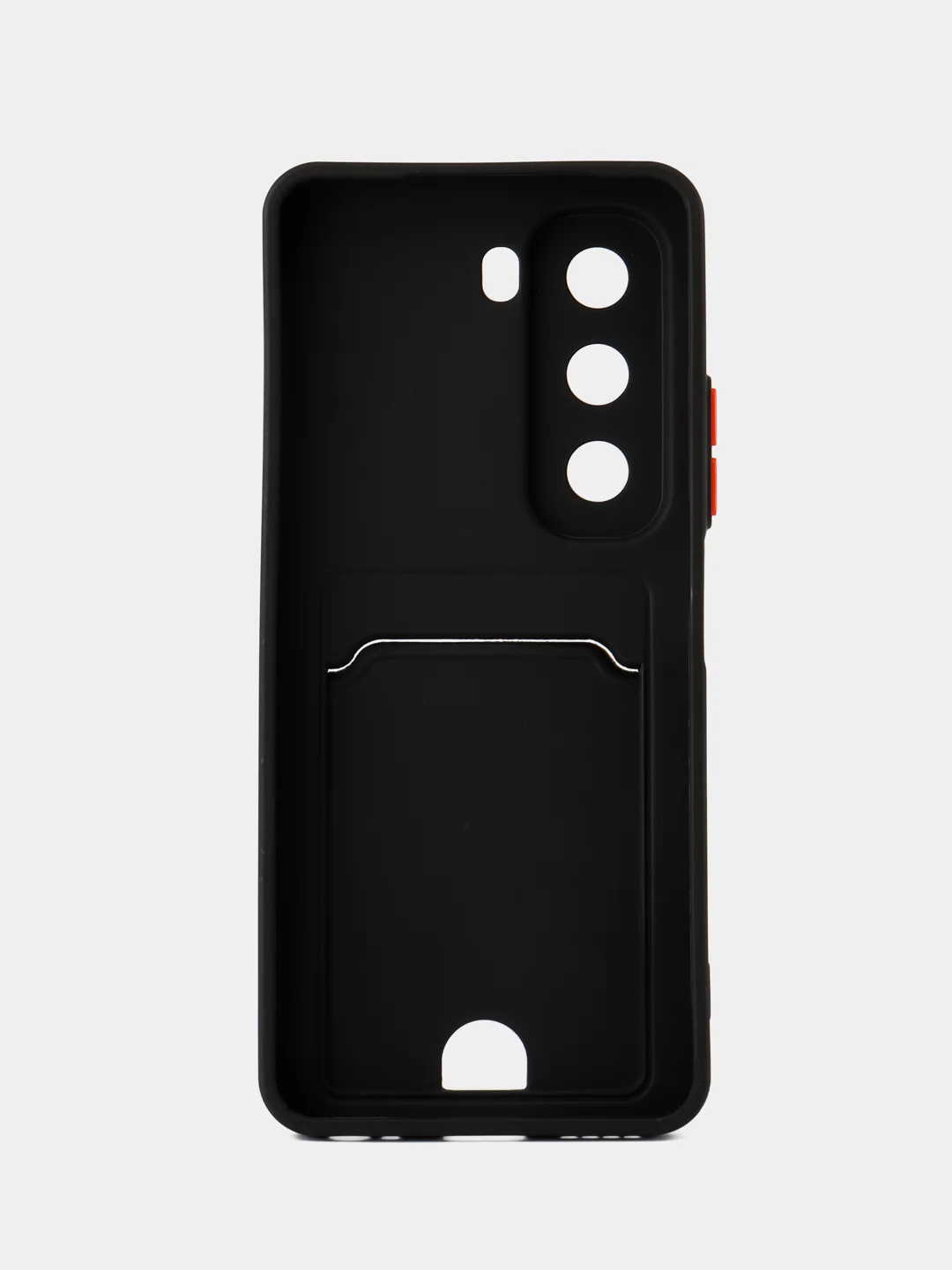 Черный чехол для Infinix HOT 50 4G (Инфиникс Хот 50) с карманом для карт