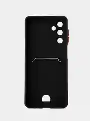 Черный чехол для Samsung Galaxy M54 (Самсунг Галакси М54) с карманом для карт