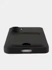 Черный чехол для Samsung Galaxy S24 FE (Самсунг Галакси С24 Фе) с карманом для карт