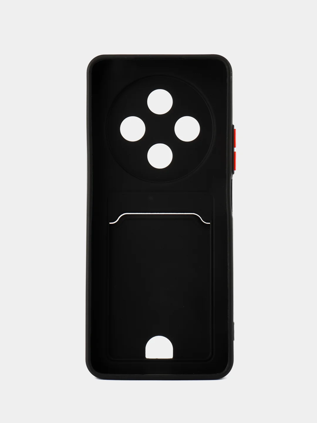 Черный чехол для Xiaomi Redmi 14C / POCO C75 (Редми 14с) с карманом для карт