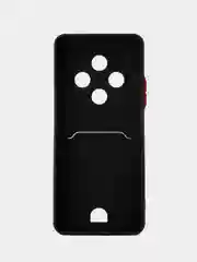 Черный чехол для Xiaomi Redmi 14C / POCO C75 (Редми 14с) с карманом для карт
