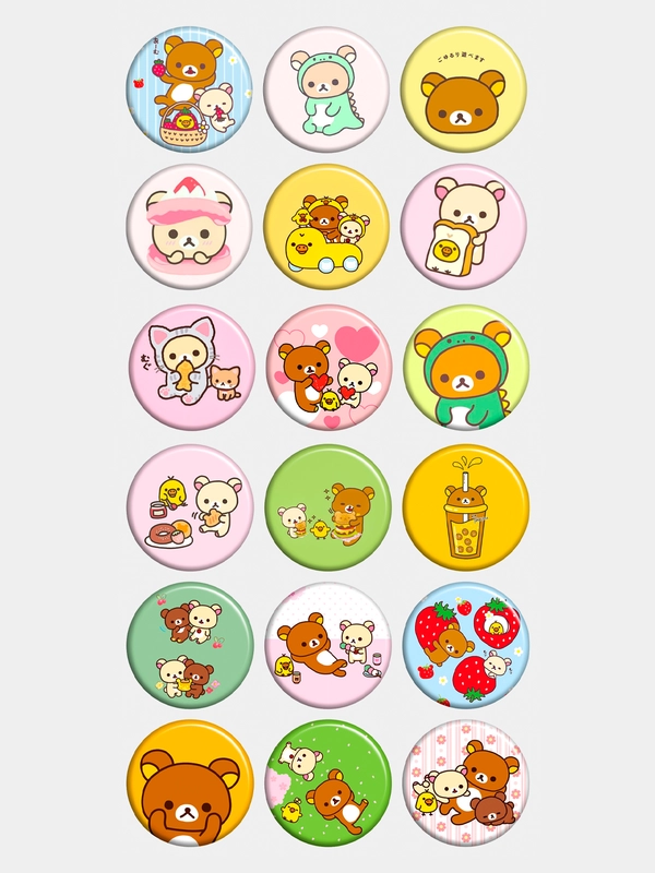 Значки Rilakkuma (Рилаккума)