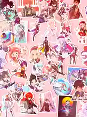 Индиго наклейки для стикербомбинга, Kuromi, Melody, Hello Kitty, Sinnamoroll. Стикерпак, Куроми