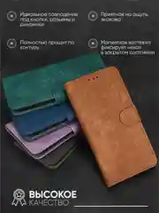Чехол-книжка Samsung Galaxy A36 (Самсунг Галакси А36) с магнитной застежкой