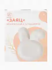 Белый тарелка - менажница  "Заяц" Elan Gallery 23х18,5х2,5 см