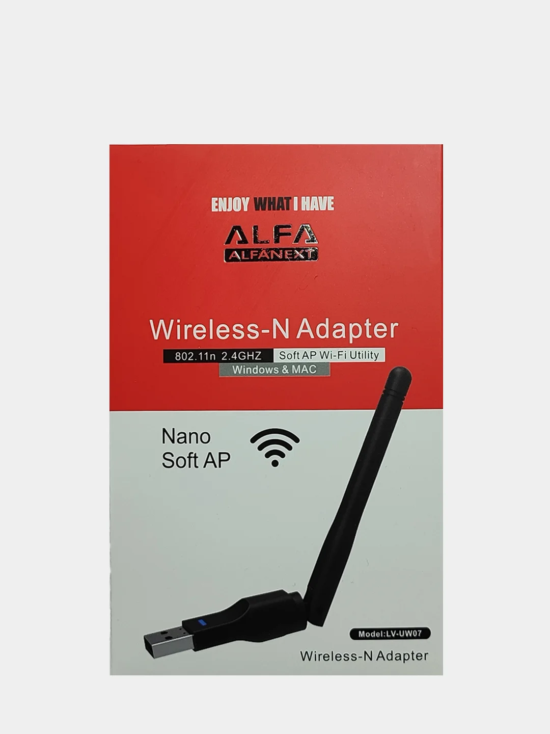 Беспроводной WI-Fi USB адаптер с антенной, 7601