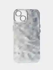 Серебряный чехол на айфон (iPhone) 11 12 13 14 15 16 Pro Max силиконовый