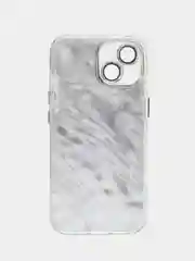 Серебряный чехол на айфон (iPhone) 11 12 13 14 15 16 Pro Max силиконовый