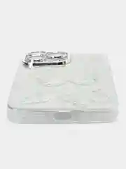 Серебряный чехол на айфон (iPhone) 11 12 13 14 15 16 Pro Max силиконовый