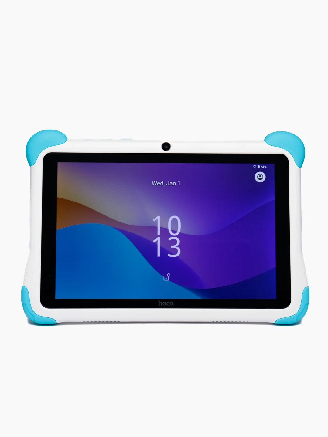 Лазурный планшет для детей Hoco HI10 3/32, защитный корпус, на OC Android, Wi-Fi, Kids mode