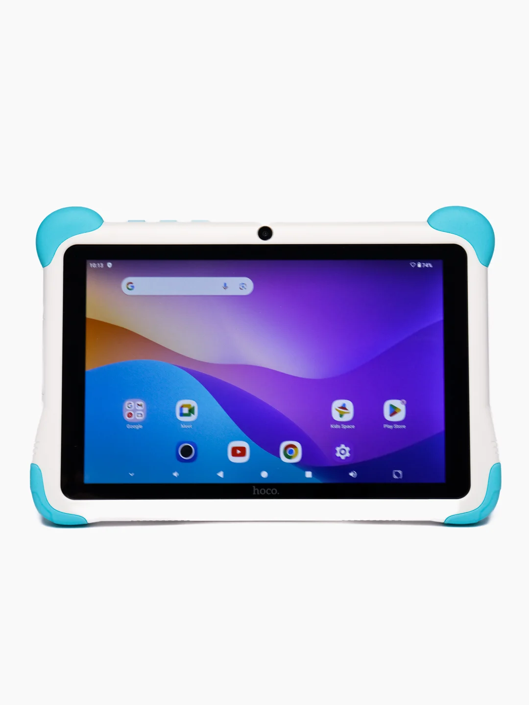 Лазурный планшет для детей Hoco HI10 3/32, защитный корпус, на OC Android, Wi-Fi, Kids mode