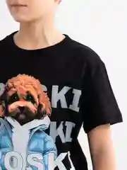 Черный футболка светящаяся в темноте