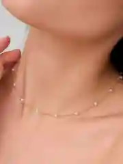 Цепочка на шею с жемчугом для женщин и девушек, чокер "Лунный Шепот"