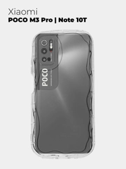 Чехол для Xiaomi Poco M3 Pro / Note 10T (Поко М3 Про/Нот 10Т), прозрачный, противоударный