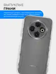Прозрачный чехол для Tecno Spark 30C (Техно Спарк 30С), прозрачный, противоударный