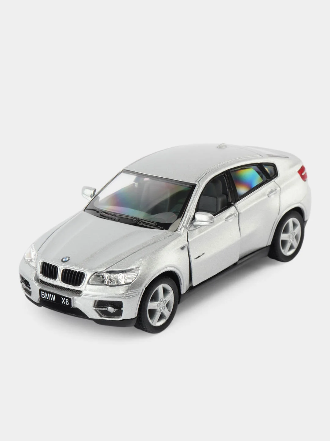 Серебряный игрушка масштабная модель авто 1:38 BMW X6