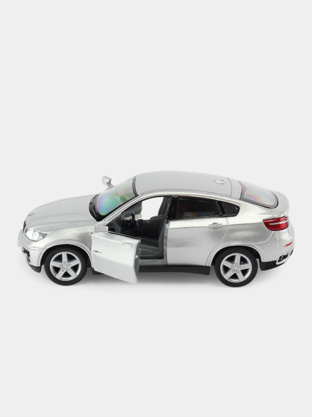 Серебряный игрушка масштабная модель авто 1:38 BMW X6