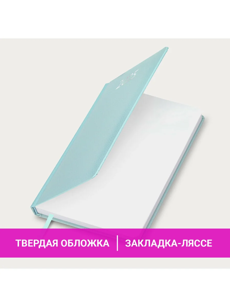 Ежедневник датированный 2025 Brauberg, планер планинг записная книжка А5, балакрон