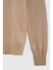 Бежевый джемпер с шерстью