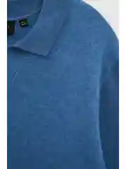 Синий джемпер с шерстью
