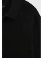Черный джемпер с шерстью