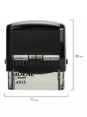 Оснастка для штампа, размер оттиска 58х22 мм, синий, Trodat Ideal 4913 P2, подушка, 236844