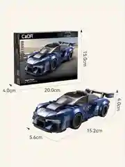 Темно-синий конструктор CaDA, спортивная машинка (C55051, WC55052W, C55053W, C55054W)