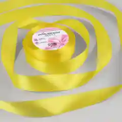 Желтый лента атласная, 25 мм