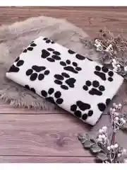 Белый плед 180x200 пушистый, плюшевый