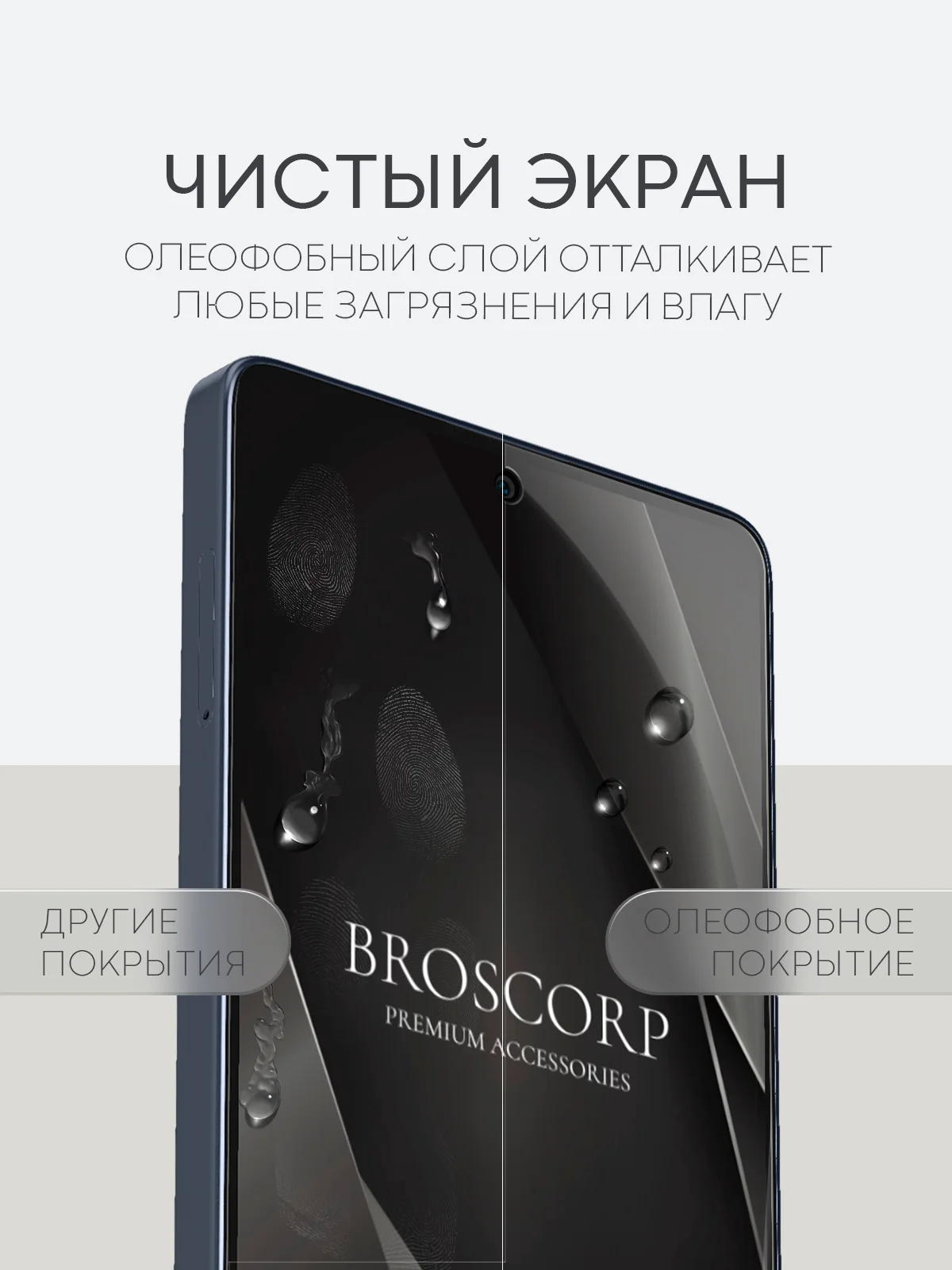 Прозрачный защитная плёнка для Xiaomi Redmi Note 13 Pro+ Plus, 13 Pro 4G, Poco M6 Pro 4G BROSCORP