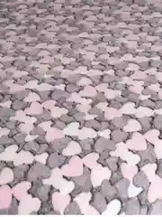 Розовый плед 180x200 пушистый, плюшевый