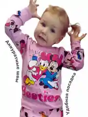 Розовый пижама детская для девочки,Домашняя одежда,Микки маус