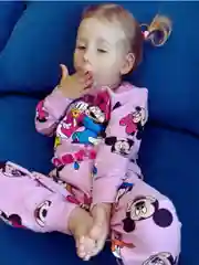 Розовый пижама детская для девочки,Домашняя одежда,Микки маус