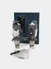 Серый металлик мини Линзы Bi Led H4 (2 шт) автомобильные светодиодные лампы 12- 24V