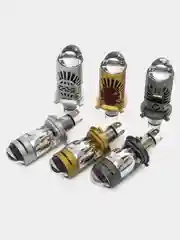 Серый металлик мини Линзы Bi Led H4 (2 шт) автомобильные светодиодные лампы 12- 24V