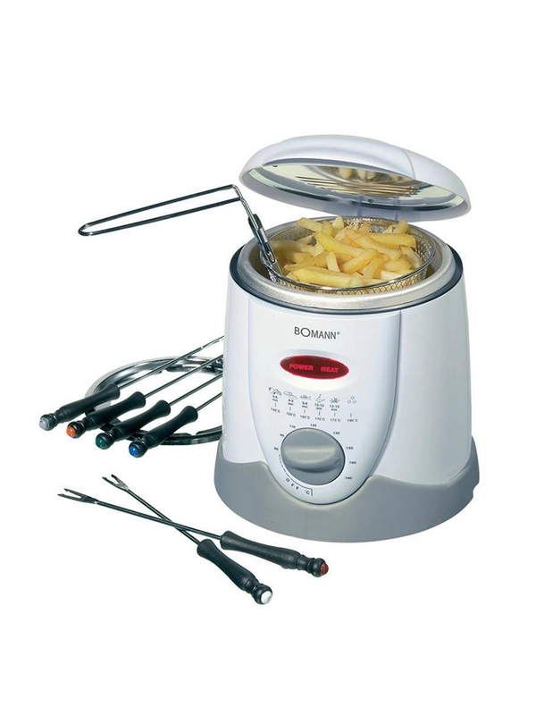 Фритюрница-фондю Bomann FFR 1290 CB weis-grau 1L