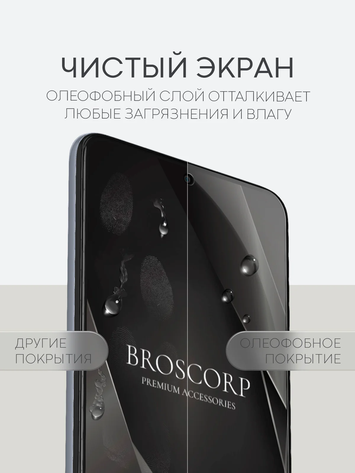 Прозрачный 1-2 шт защитная плёнка для Xiaomi 12T/ 12T Pro гидрогелевая BROSCORP прозрачная тонкая
