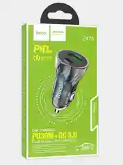Автомобильное зарядное устройство Hoco с быстрой зарядкой 30W QC3.0 Z47A