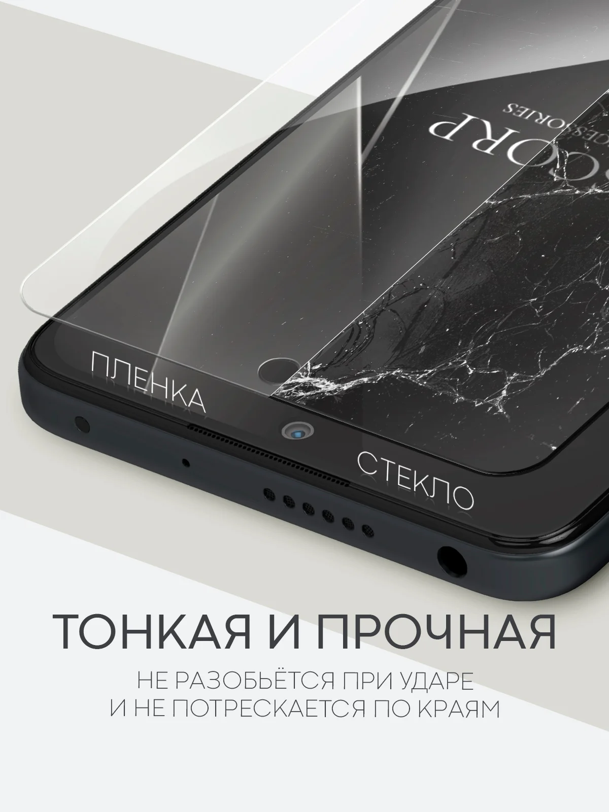 Прозрачный 1-2 шт защитная плёнка для Xiaomi Poco X4 Pro 5G, X5 5G гидрогелевая BROSCORP прозрачная