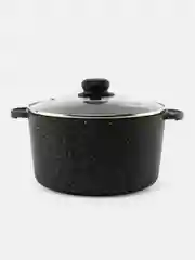 Кастрюля 4 л Elan Gallery ГАРМОНИЯ ВКУСА Черный мрамор с крышкой D22