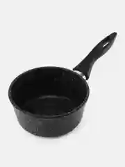 Черный ковш 1,2 л Elan Gallery ГАРМОНИЯ ВКУСА Черный мрамор с крышкой D16, несъёмная ручка