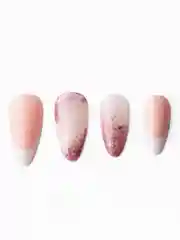 Манго накладные ногти с дизайном френч, 24 штуки